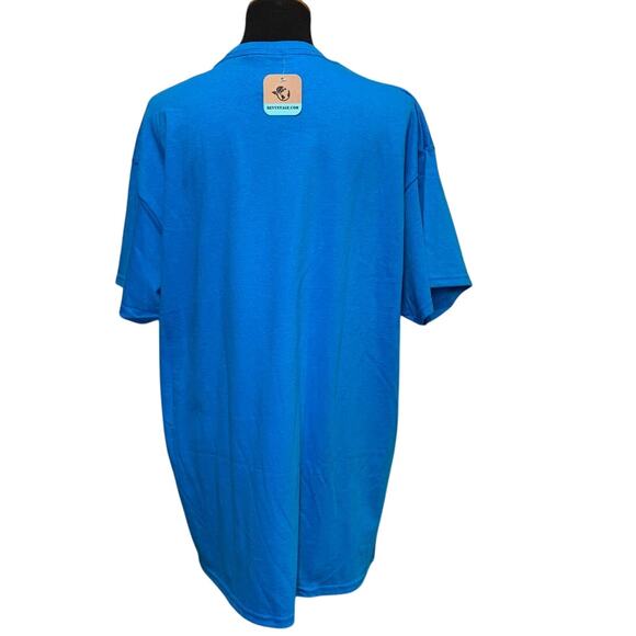 New Hand Printed Mens XL European Goldfinch Bird Ukraine Artist Fundraiser Tee - Picture 3 of 4